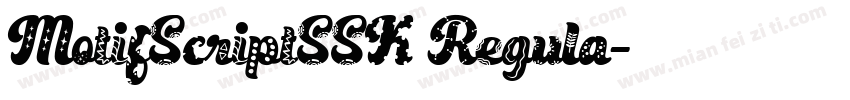 MotifScriptSSK Regula字体转换